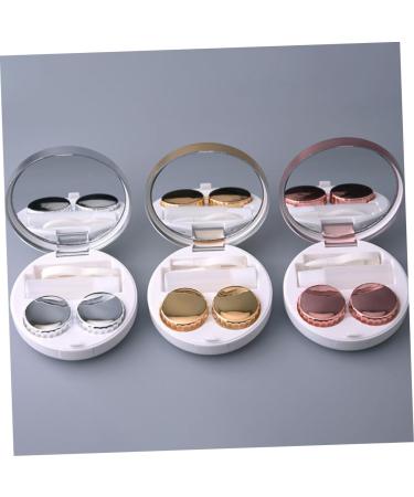 Homsfou 6 STK Contact Lens Container Set - Travel Case with Mirror Detergent & Replaceable Parts - Perfect for Eye Care & Lens Storage - Buy Online on GoSupps.com