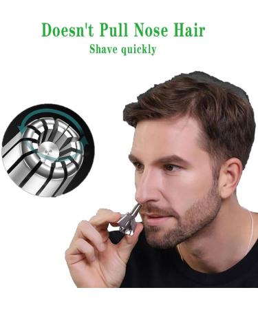Premium Nose Hair Trimmer for Men Manual Rotary Nose Hair Trimmer Stainless Steel Nose Hair Remover for Men & Women - Buy Online on GoSupps.com