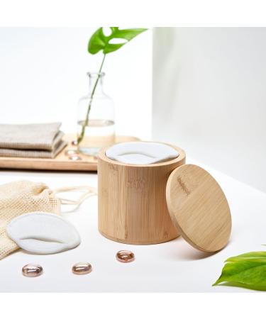 16 Reusable Cotton Pads for Makeup Removal | Eco-Friendly Set with Bamboo Holder & Mesh Bag - Buy Online on GoSupps.com