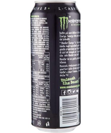 Monster Energy Green Drink energy drink with taurine ginseng vitamin B 500 ml nonalcoholic drink sports drinks - Buy Online on GoSupps.com