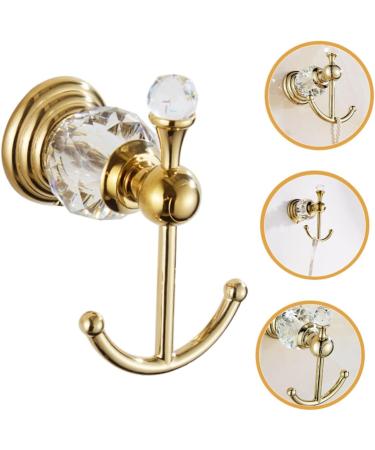 Alipis Crystal Robe Hook Hook Clothes Hangers Black Robe Towels Ceiling Hooks Heavy Duty Wall Hook Set Matte Luxury Towel Hooks - Buy Online on GoSupps.com