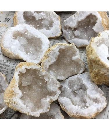Natural Crystal Rough Natural White Agate Geode Slice Quartz Crystal Cluster MineralsCrystal Home Decoration for Decoration Stone Generator HOMEZHOU 2pcs - Buy Online on GoSupps.com