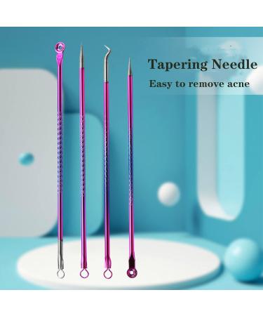 Rosarden Blackhead Remover Tool Kit 4 Pieces Comedone Extractor Tool Blemish Whitehead Removal Acne Needle Pimple Spot Popper Stainless Steel (Color) Gold - Buy Online on GoSupps.com