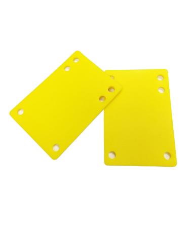 no!no! Rubber Skateboard Riser Pad 1/8 3Mm Pack of 2 Yellow