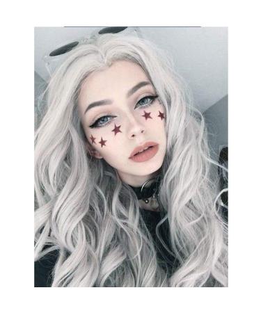 Stay & Me W ck Silver Afro Ombre Synthetic Heat Resistant Wigs for Women - Long Cire Wavy Style - Buy Online on GoSupps.com