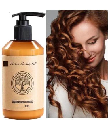 Shiren Zhuangshu Curly Hair Defining Conditioner Long-Lasting Styling Moroccan Curl Volume Moisturizing Elasticity Defining Cream.