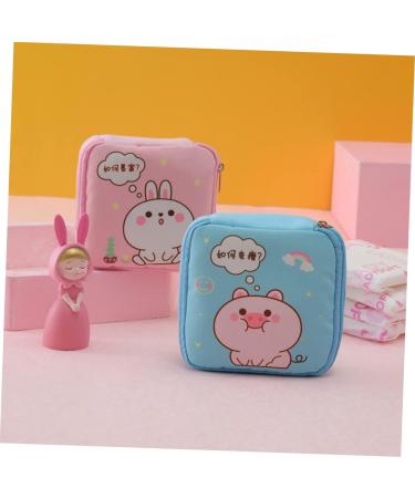 Period 4pcs Aunt's Towel Storage Bag for Teen Girls | Canvas Makeup Travel Organizer Zip Lock Bags - Buy Online on GoSupps.com