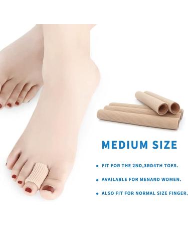 6 Pack Gel Toe Sleeves - Silicone Toe Protectors for Pain Relief and Prevention of Corns, Calluses, Blisters, and Hammertoes - Toe Separators for Men and Women - Buy Online on GoSupps.com