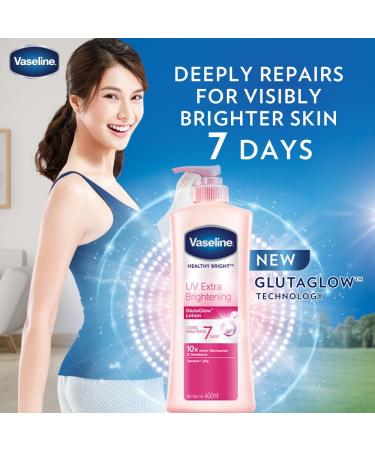 Buy Vaseline Healthy Bright UV Extra Brightening Gluta Glow Body Lotion 300ml - Enhance Skin Radiance | International Shipping Available - Buy Online on GoSupps.com