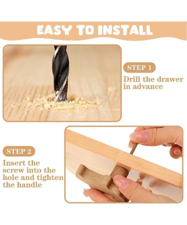 Buy Boolsfmam 6-Piece Animal Wood Cabinet Knob Set - Stars Moon & Clouds | Unique Children's Drawer Knobs | International Shipping Available - Buy Online on GoSupps.com