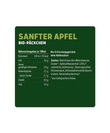 Landpark Bio-Refresher Drink - Gentle Apple Flavor | 12 x 0.5L Tetra Pak | Organic Natural Mineral Water | No Carbonation | Refreshing Portable Drink - Buy Online on GoSupps.com