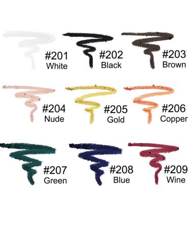 Allbestaye Color Eyeliner Gel - Waterproof Matte Shades in Blue Purple Green White Brown & Gold | International Shipping Available - Buy Online on GoSupps.com