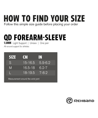 Buy Rehband Neoprene Underarm Sleeve - Compression Bandage for Basketball & Volleyball - Black Medium | Arm Support & Forearm Cover - Buy Online on GoSupps.com