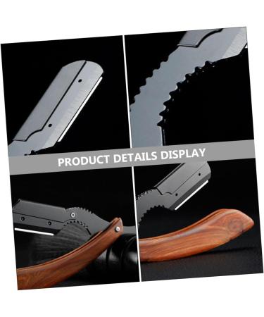 Buy Minkissy Mini Face Razor for Women - Rustproof Steel Rose Wood Shaving Tool for Smooth Facial Hair Removal - Buy Online on GoSupps.com