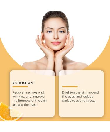  homomdy Anti-wrinkle eye contour cream vitamin C eye contour serum anti-dark circles and anti-puffiness firming and brightening repairing eye contour cream (3 pcs) - Buy Online on GoSupps.com