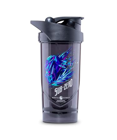 Shieldmixer Hero Pro Classic Shaker Sub Zero - BPA-free - Gym Accessories - Protein Shaker - Fitness Drinking Bottle - Black - 700ml