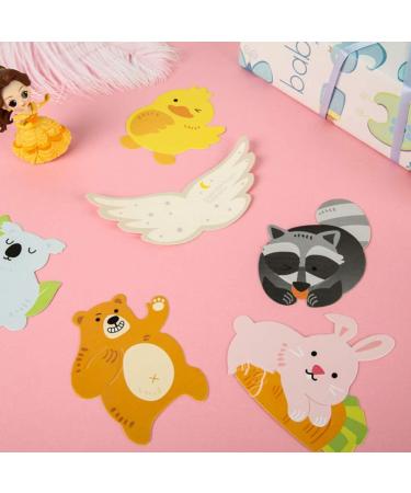 100 Pieces Cartoon Animal Lollipop Paper Cards - Perfect Wedding & Birthday Party Favors | International Shipping Available - Buy Online on GoSupps.com