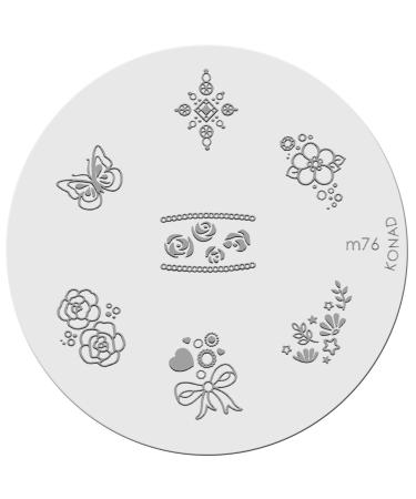 Konad stamping stencil for nail art M76