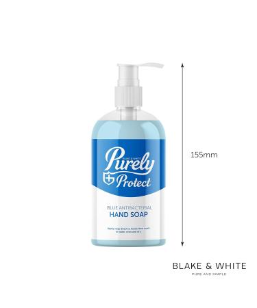 Blake & White Antibacterial Hand Soap 250ml Blue - Purely Protect, 1 Bottle - Buy Online on GoSupps.com