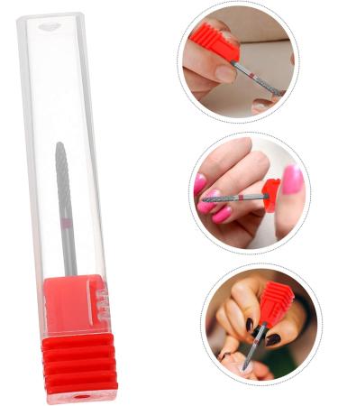 FRCOLOR Nail Polisher Nails Drill Bits Manicure Accessories Nail Drill Bits for Acrylic Nails Nail Bits for Nail Drill Nail Art Tools Nail Art Drill Bits Drill Bit for Acrylic Nails 7.00X1.30X1.30CM Red - Buy Online on GoSupps.com