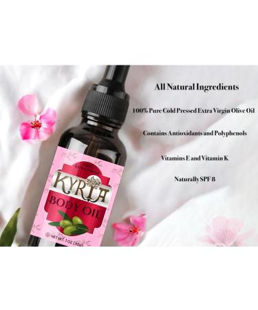 Kyria Greek Extra Virgin Olive Oil for Skin Care - 100% Pure Cold Pressed Body & Face Moisturizer - Vitamin E & Active Skin Repair - 2 FL OZ - Buy Online on GoSupps.com