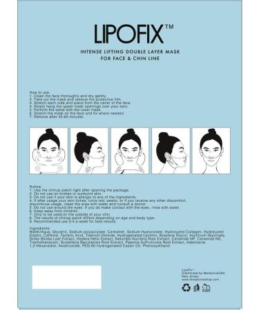 Double Chin Intense Contour Double Layer Mask LipoFix - 5 Masks - Buy Online on GoSupps.com