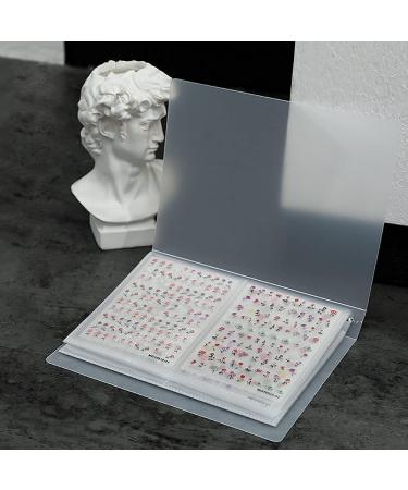 Nail Art Sticker Storage Book - 80 Slot Organizer for Manicure Tools - 1 Pack - Buy Online on GoSupps.com
