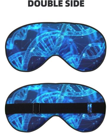 Shop Unisex DNA Chain Photo Print Eye Mask - Soft Adjustable Sleeping Mask for Ultimate Comfort - Buy Online on GoSupps.com