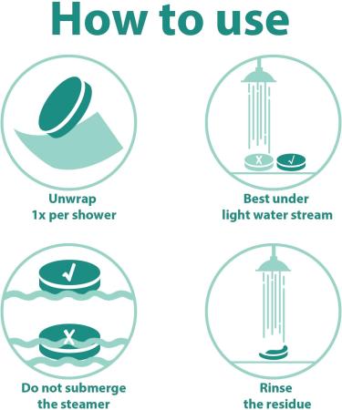 Daisy Encens Aromatherapy Shower Steamers - Mint Menthol & Eucalyptus Scented Shower Bombs - 6 Pack 32g Shower Tablets for Home Spa Relaxation - Natural Essential Oil Gifts for Women and Men - Buy Online on GoSupps.com