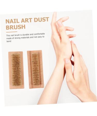 minkissy 1pc Nail Dust Brush Toenail Brush Kits Bristle Scrubber Tools Nail Brush for Cleaning 2 Side Nail Cleaning Brush Wooden Nail Scrubber Toenail Cuticle Brush Spa Laundry Brush - Buy Online on GoSupps.com