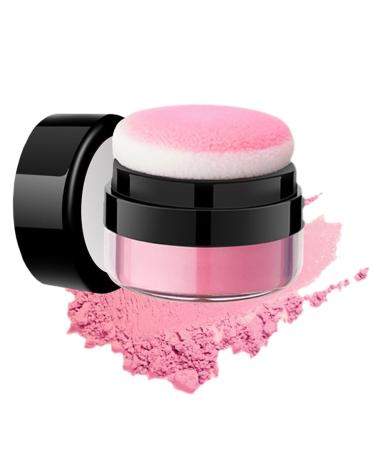 Oil Control Air Cushion Blush Natural Matte Cheek Blush Highly Pigmented Long Lasting Single Color Powder Blush for Cheeks with Soft Mushroom Puff