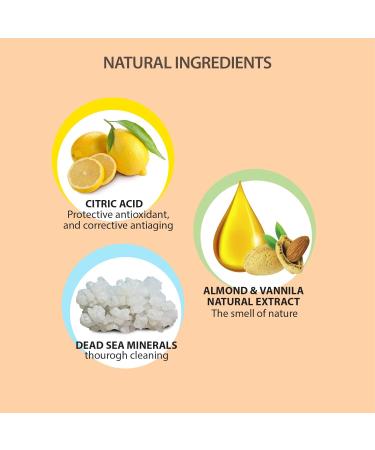 Dead Sea Collection Almond Vanilla Hand Soap - Pack of 3 - 12 Fl. Oz. Each - Gentle Liquid Hand Soap for All Skin Types - Buy Online on GoSupps.com