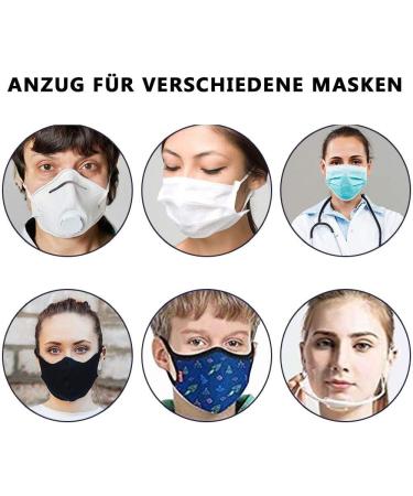 SZRWD Mask Holder | Sterile & Easy to Clean Masking Hook | PP Flexible Material | Reusable Ear Relief (10 Pieces) - Buy Online on GoSupps.com