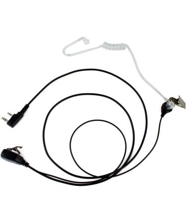 Retevis 2 Pin PTT Mic Covert Acoustic Headset for Kenwood, Baofeng, Retevis - Compatible with UV-5R, 888S, RT22 - 1 Pack - Buy Online on GoSupps.com