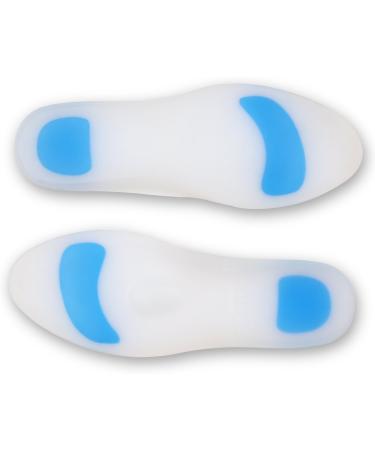 Orthopedic Silicone Shoe Inserts - Comfortable & Hypoallergenic Insoles for Walking/Fitness - Transparent XS (33-34) - Buy Online on GoSupps.com