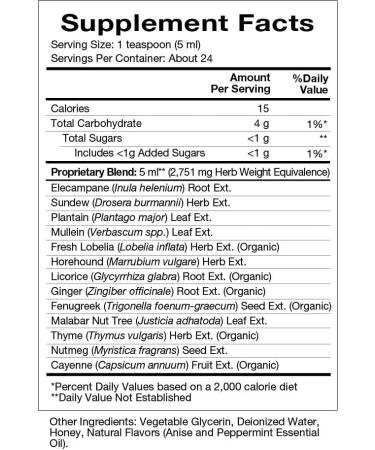 Natura Health Lung & Bronchial Tonic 4 oz. Liquid - Supports Healthy Respiratory Function - Buy Online on GoSupps.com