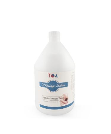 TOA Deluxe Massage Lotion with Pump Vitamin Rich Massage Lotion for Massage Therapy with Natural Ingredients to Moisturize Hydrate and Smooth Rough Skin for All Skin Types (1 Gallon)
