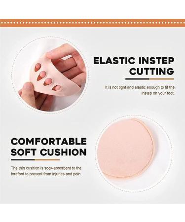 Women's Honeycomb Fabric Forefoot Pads - 5 Pairs for High Heels, Non-Slip Toe Socks with Ball of Foot Cushion - Buy Online on GoSupps.com