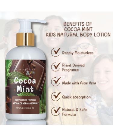 Lather Green Kids Body Lotion Plant Based Gentle Moisturizer with Shea Butter Safe for Sensitive Skin Cocoa Mint 3 Pack (8 oz Each) - Buy Online on GoSupps.com