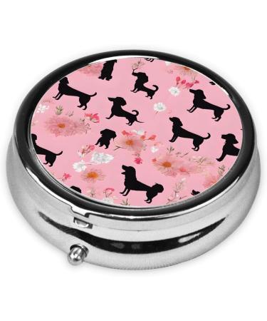 French Bulldog Flowers Mini Pill Box | 3 Compartment Travel Organizer | Portable Pill Case for Home & Office - Buy Online on GoSupps.com
