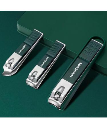 RIMEI Nail Clippers Set Stainless Steel self-Collecting Nail Cutter& Sharp Oblique Toe Nail Clipper & Nail File for Adult Men Women Seniors - Buy Online on GoSupps.com
