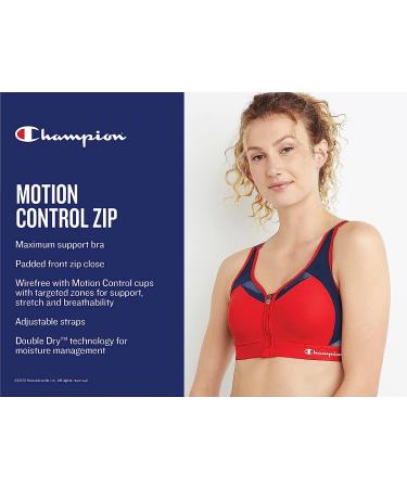 Champion Women's Mesh Racerback Sports Bra | Max Support, Moisture-Wicking, 38DD Black - Buy Online on GoSupps.com