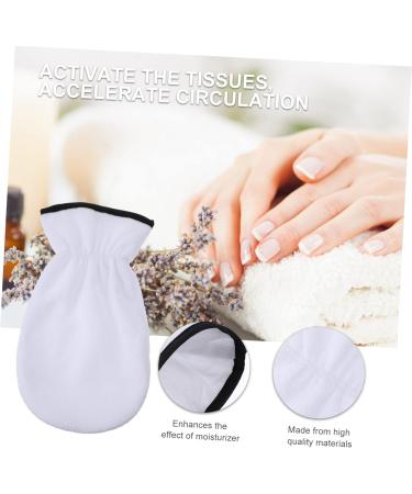 Moufles de Soin la Paraffine pour Mains et Pieds 2 Pi ces Taille Unique Chauffant Hydratant Spa Maison Peau Nourrissante Blanche sans Logo - Buy Online on GoSupps.com