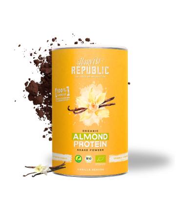 Harvest Republic HARVEST REPUBLIC Organic Almond Protein Powder Vanilla with Real Organic Vanilla | 320g Vegan Protein Powder