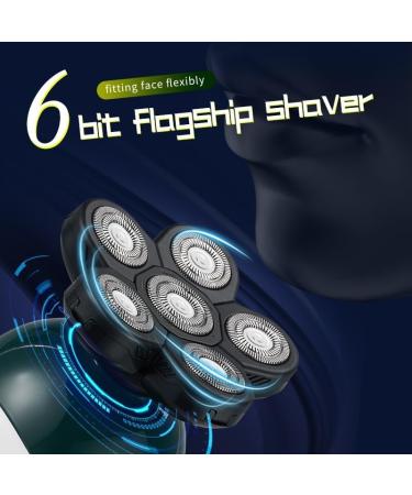 Head Shavers for Bald Men - 6 in 1 Rechargeable Electric Grooming Kit | Floating Heads & Shaver Set - Buy Online on GoSupps.com