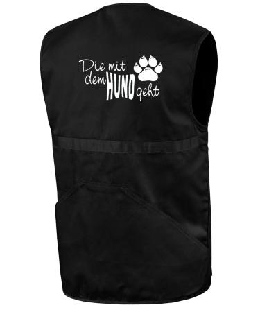 Bimaxx dog sports vest | The one that goes with the dog | Training vest | Vest for dog walkers XXL Black