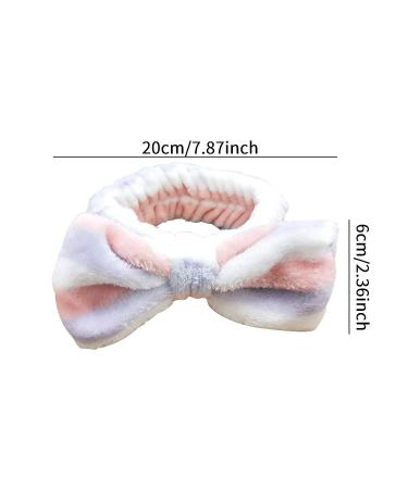 Mom Gifts SPA Headband - Soft Coral Fleece Bow Decoration Makeup Headband for Women - Perfect Mother's Day Gift (Purple White) - Buy Online on GoSupps.com