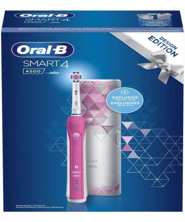 Oral-B Smart 4 Electric Toothbrush Heads - Cross Action 3 Modes Bluetooth Pink/White | International Shipping Available - Buy Online on GoSupps.com