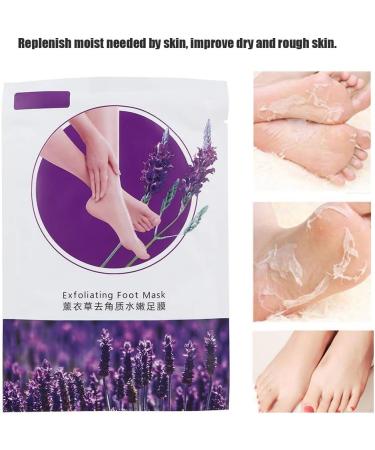 Weikeya Foot Peel Mask - Nourishing Lavender Oil Foot Masks for Dry Skin & Corn Removal | Unisex Foot Care Solution - Buy Online on GoSupps.com