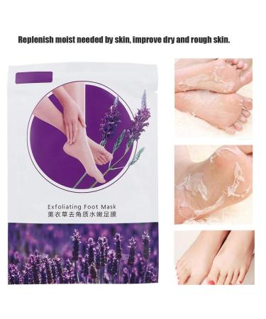 Moisturizing Lavender Essence Foot Mask - Exfoliating Dead Skin Peel for Hands & Feet - 40g - Buy Online on GoSupps.com